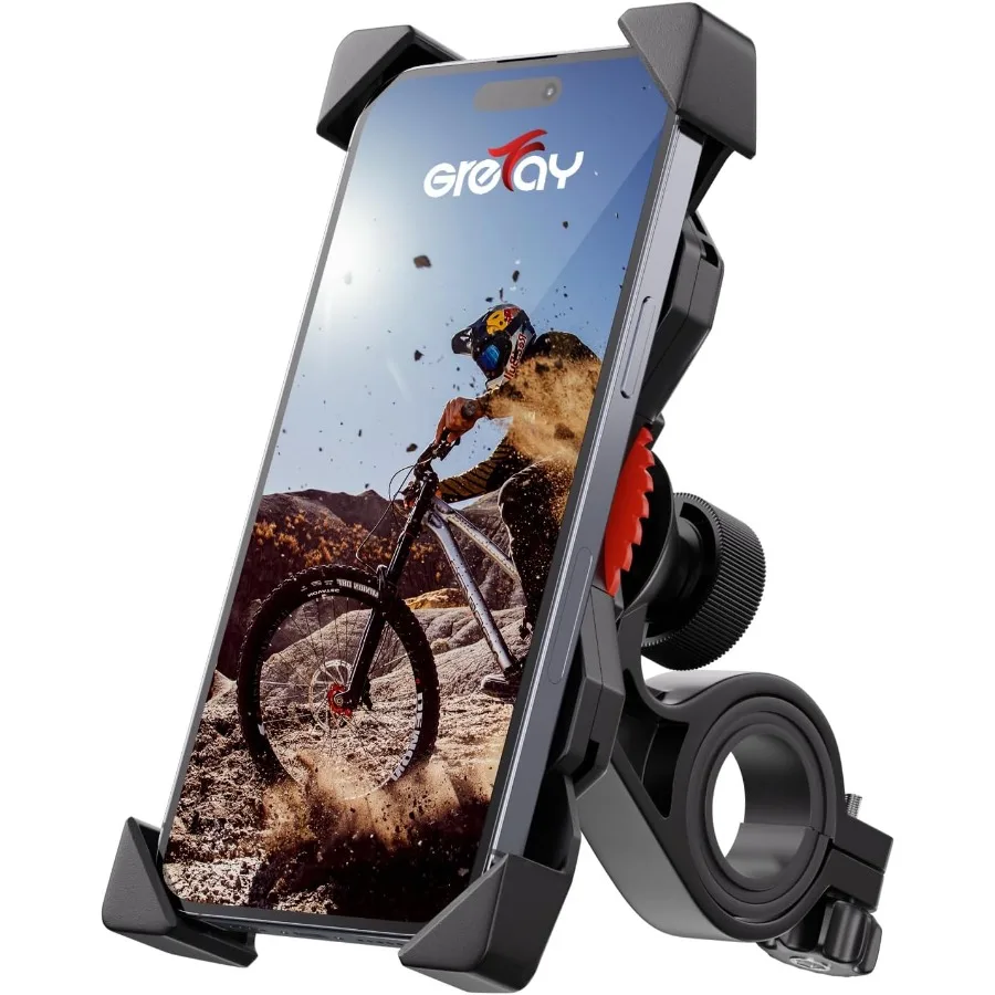 

Держатель для телефона на велосипеде Держатель для телефона на руль с зажимом для велосипеда Подходит для iPhone 16 15 14 Pro Max Plus 13 12 11