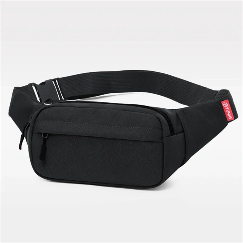 

1PCS Men's and Women's Models Waist Bag Fashion Crossbody Bags Sports Cell Phone Bags Solid Color Large Capacity Chest Bag