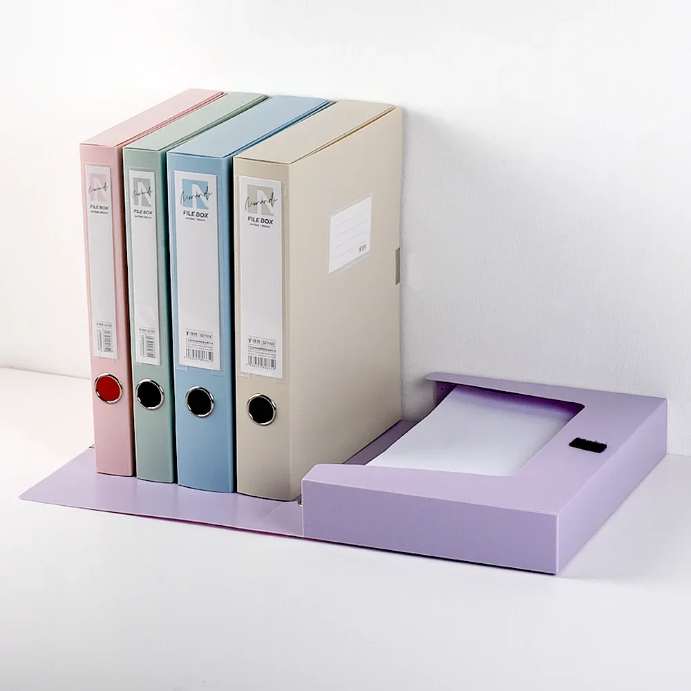 

3 Pcs Customized Plastic Document Box File Case Storage Box Plastic File Box
