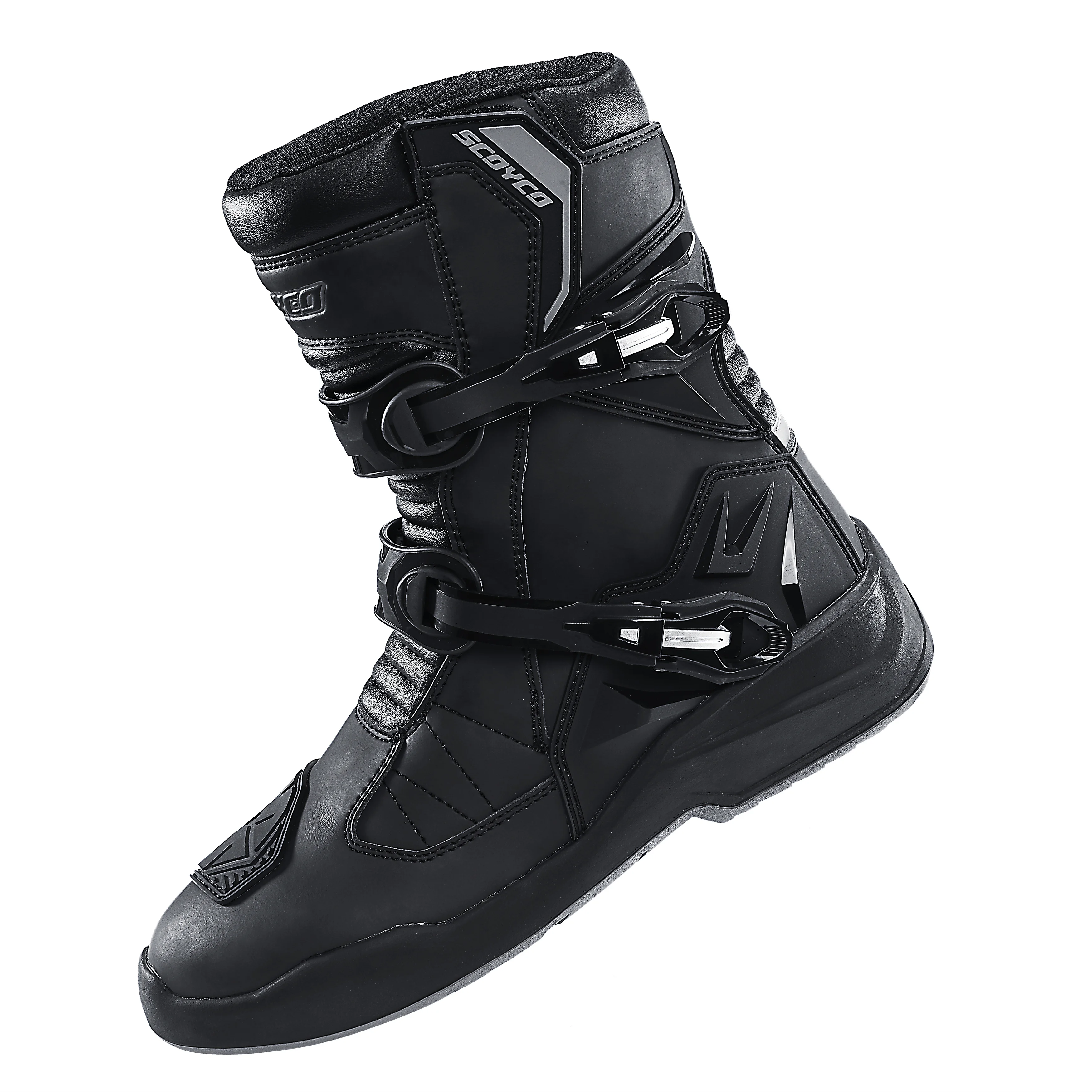 Wear-resistant Men's Biker Boots Anti-slip Motorcycle Boots Anti-fall Motocross Boots Waterproof Motorcycle Protection Equipment