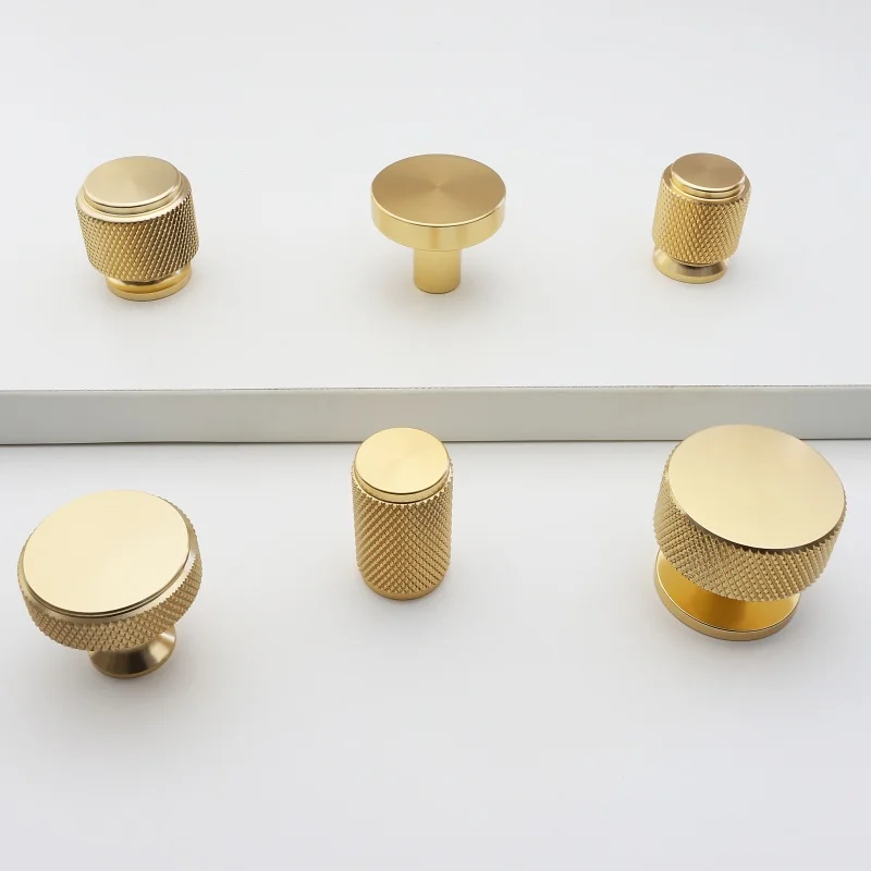 Aluminum Alloy Kitchen Cabinet Handles Simple Round Drawer Knobs Various Shapes Furniture Handles Decorative Hardware Pulls