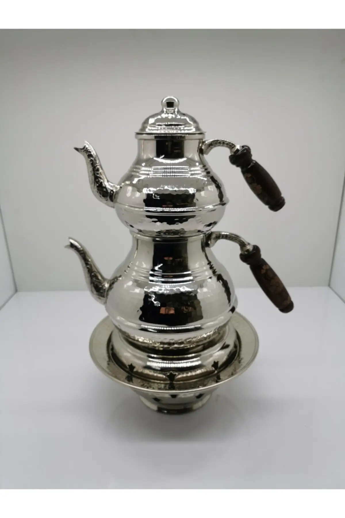 DOLBOVI By Bilal nickel plated balcony Tea Pots Handmade