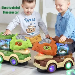 Electric Dinosaur Electric Toy Car With Lights And Music Spray Triceratops Tyrannosaurus Rex Toy Gift For Boys And Children