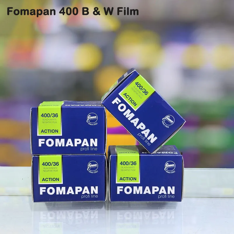 1-10 Rolls Fomapan 400 Action 135 (35mm) Black and White Film 36-Exposure Black & White Film for Kodak 135 35mm Film Camera