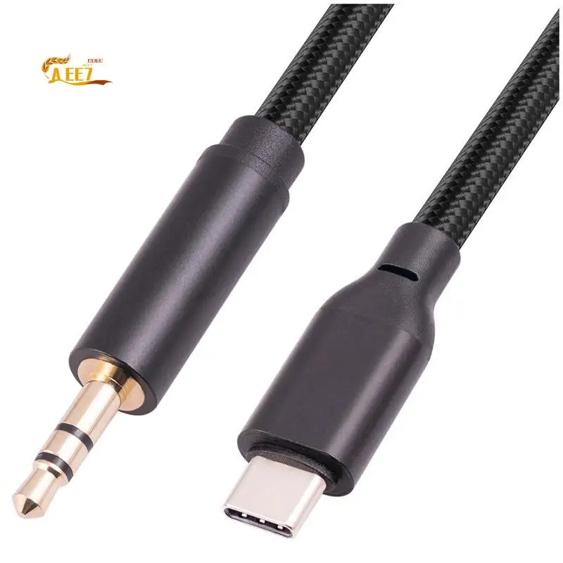 AEE7-USB C To 3.5Mm Audio Aux Cable Speaker And Headphone 3.5 Mm Aux Audio Cable USB Type C To 3.5Mm Headphone Stereo Cord