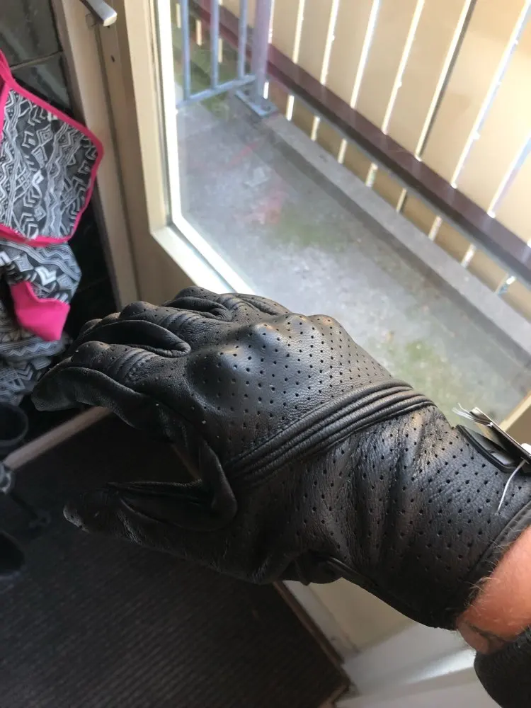 REVIT يطير قفازات شاشة اللمس دراجة نارية موتوكروس ركوب الدراجات سباق جلد طبيعي الصيف تنفس غانتس