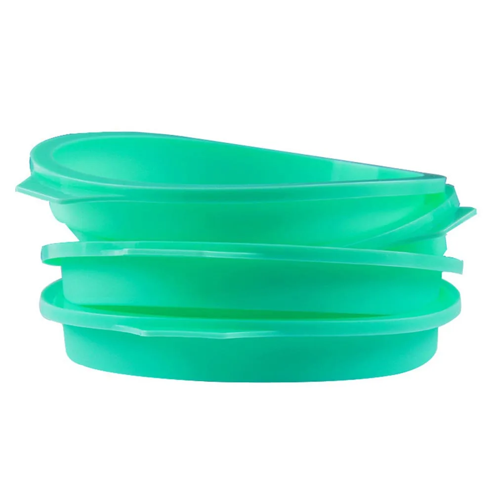 4 قطعة قالب الكعكة السيليكون 6 بوصة قوس قزح الطبقات غير عصا الخبز عموم للمنزل المطبخ سهلة Demoulding كعكة صنع أداة