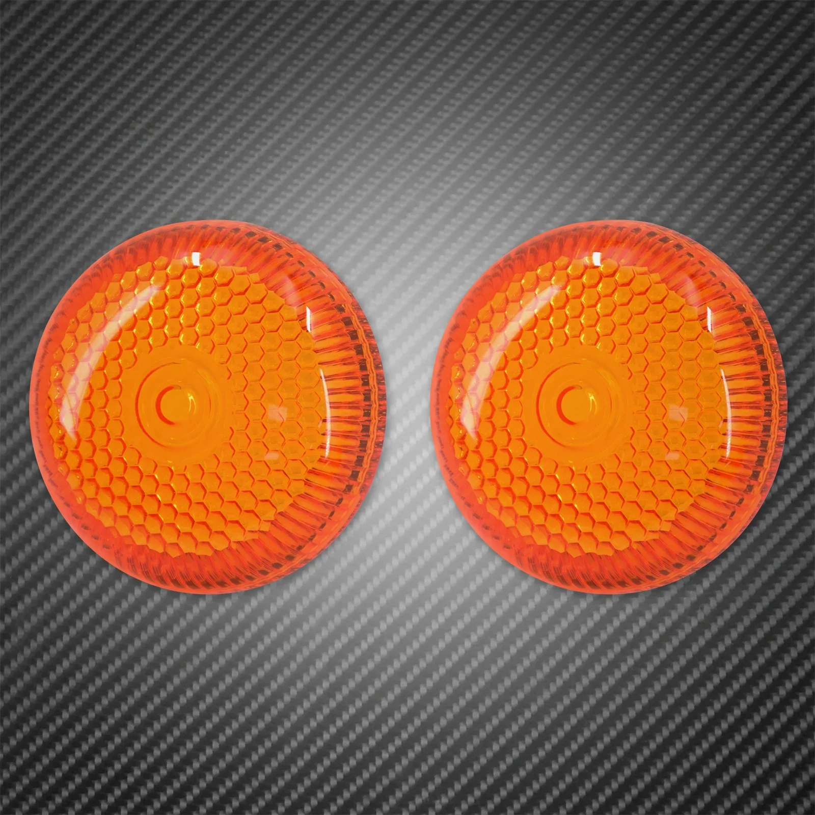 Motorcycle Red Somke Clear Orange Turn Signal Light Front Rear Bullet Lens Cover For Harley Touring Dyna Softail Sportster XL 72