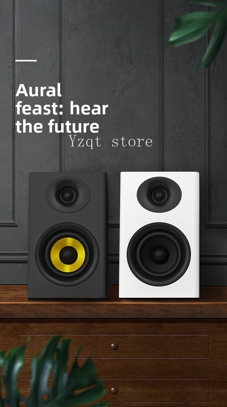 DJ Music Monitor Speaker 2.0 Driver Practice Audio Computer Multimedia Bluetooth HIFI Wooden Subwoofer