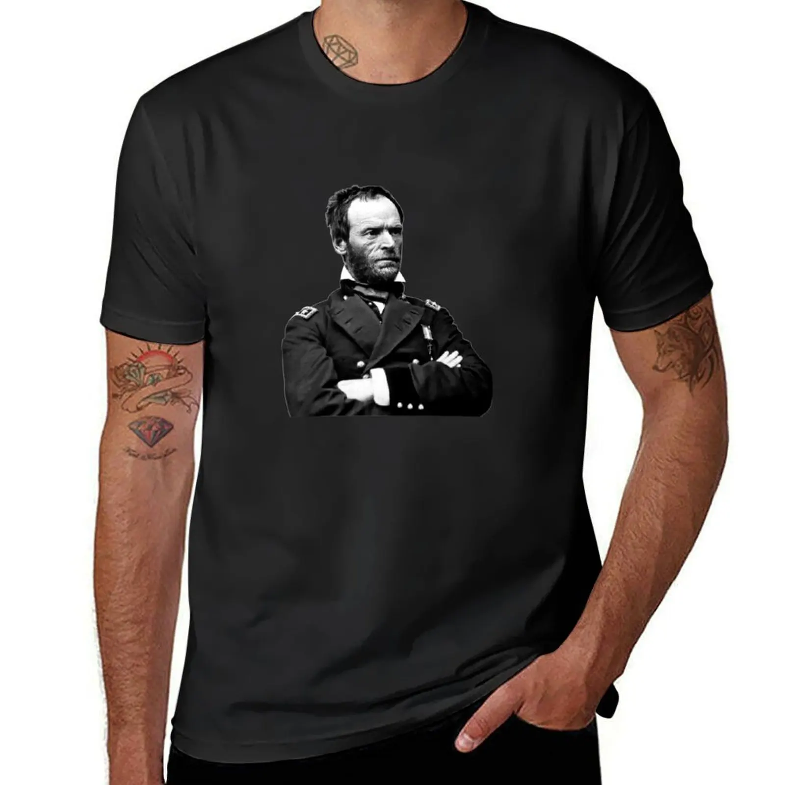 

General William Tecumseh Sherman T-Shirt cute tops vintage oversized boys whites mens funny t shirts