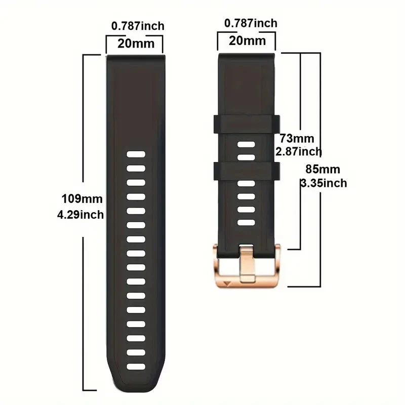 Для Garmin Fenix 8 43 мм 7S 6S Pro 5S/instinct E 40 мм/Descent Mk3i 43 мм ремешок для часов Quickfit 20 мм женский ремешок-браслет браслет