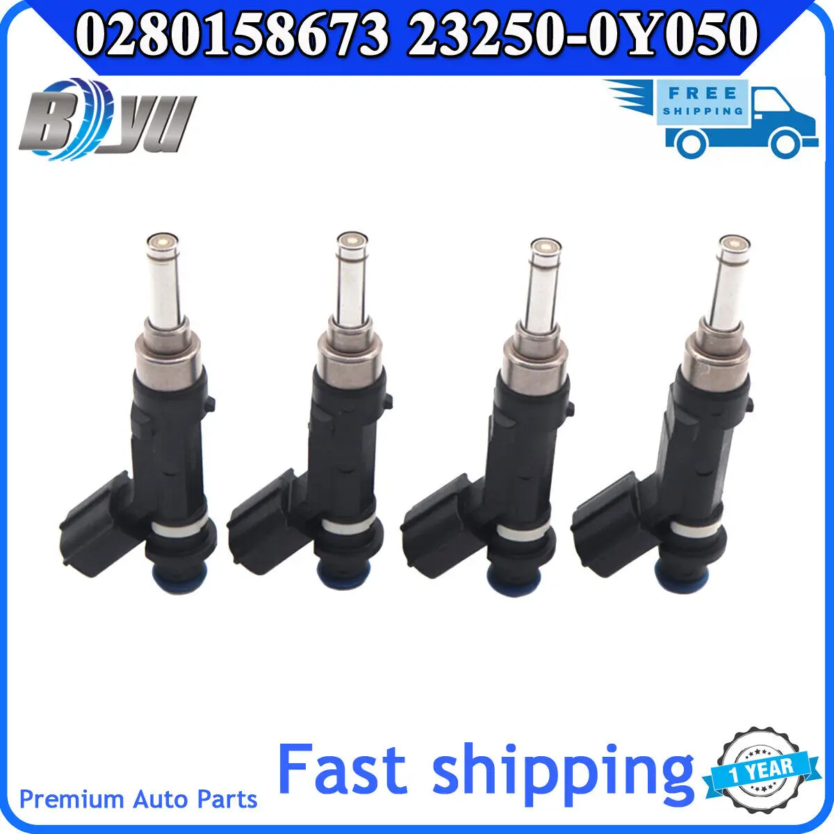 

Car Fuel Injector 4PCS 0280158673 For Jaguar XJ8 XK8 S-Type Vanden Plas Land Rover LR3 Range Rover Rover Sport 23250-0Y050