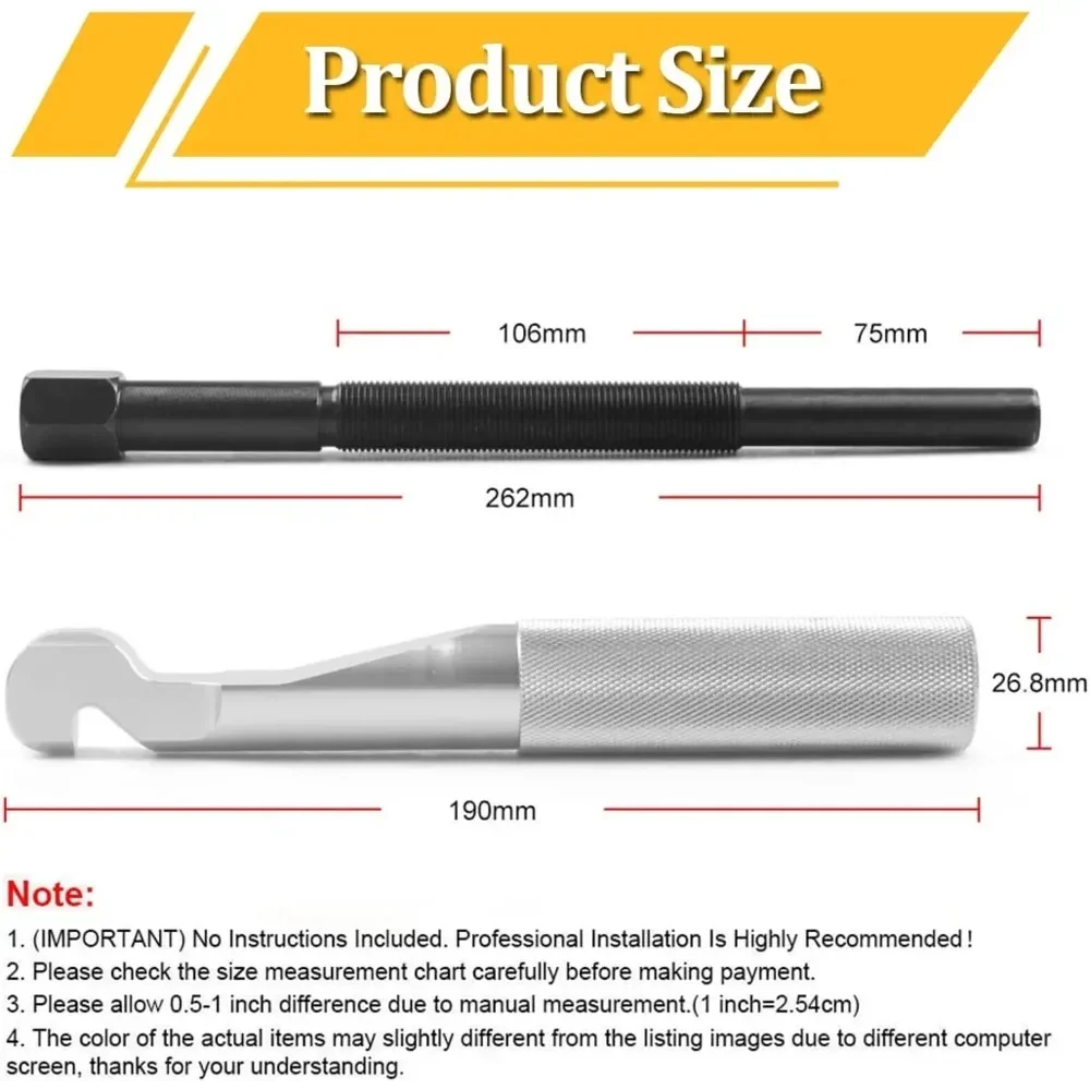 For Polaris RZR 900 S 1000 XP Turbo RZR 800 570 Belt Removal Tools Aluminum Primary Clutch Puller & Belt Changing Tool