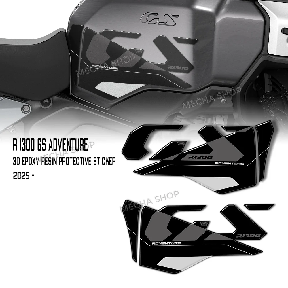 

For R 1300 GS ADV R1300GS Adventure 2025 Tank Pad Motorcycle 3D Resin Sticker Protection Kit