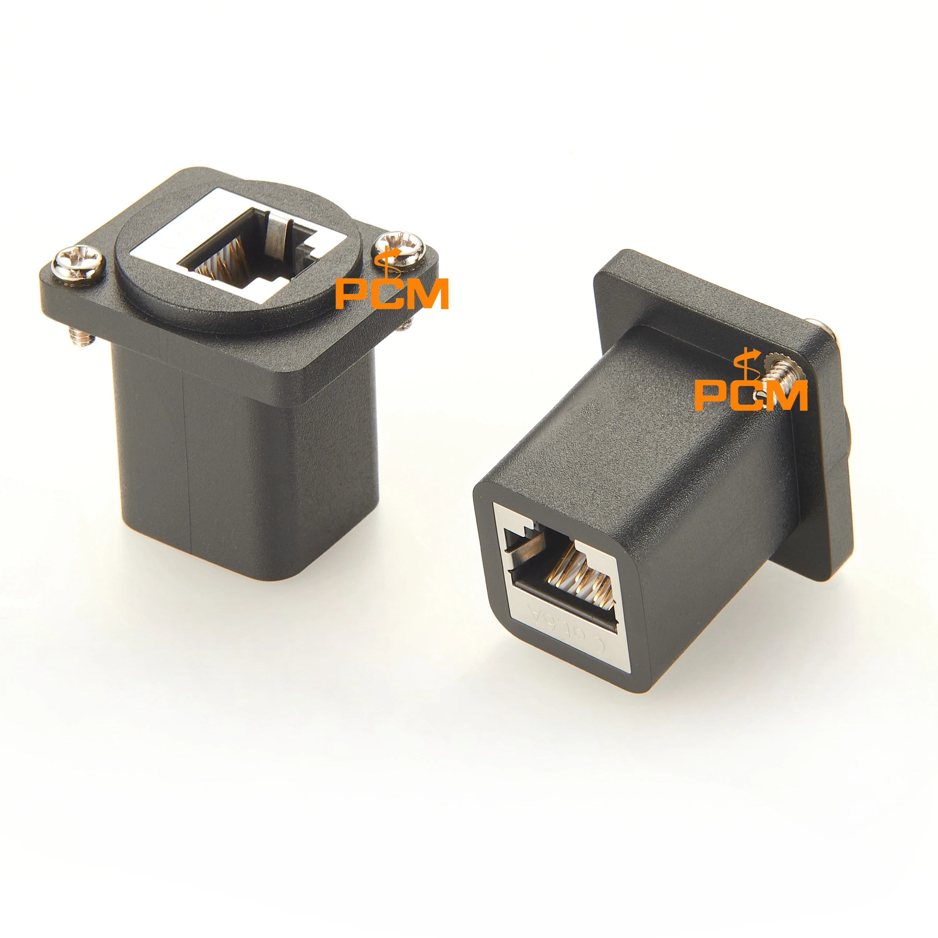 2 Pcs Ethernet GigE RJ45 Cat 6A EtherCON Feedthru Modular Panel Mount Connector Switchcraft EH Series Neutrik NE8FDX-P6