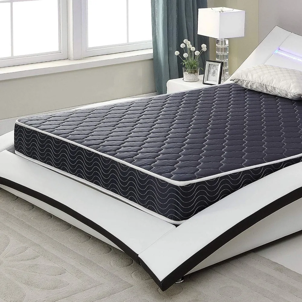 American-Made 6-Inch Waterproof High-Density Foam Mattress with Diamond-Quilted Breathable Cover