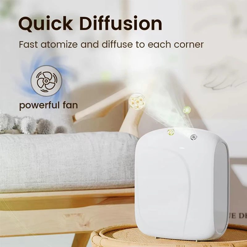Distribuidor de aroma com controle remoto por aplicativo X2-Wind Plugue de parede 200 ㎡   Máquina difusora de perfume ambientador sem água para hotel