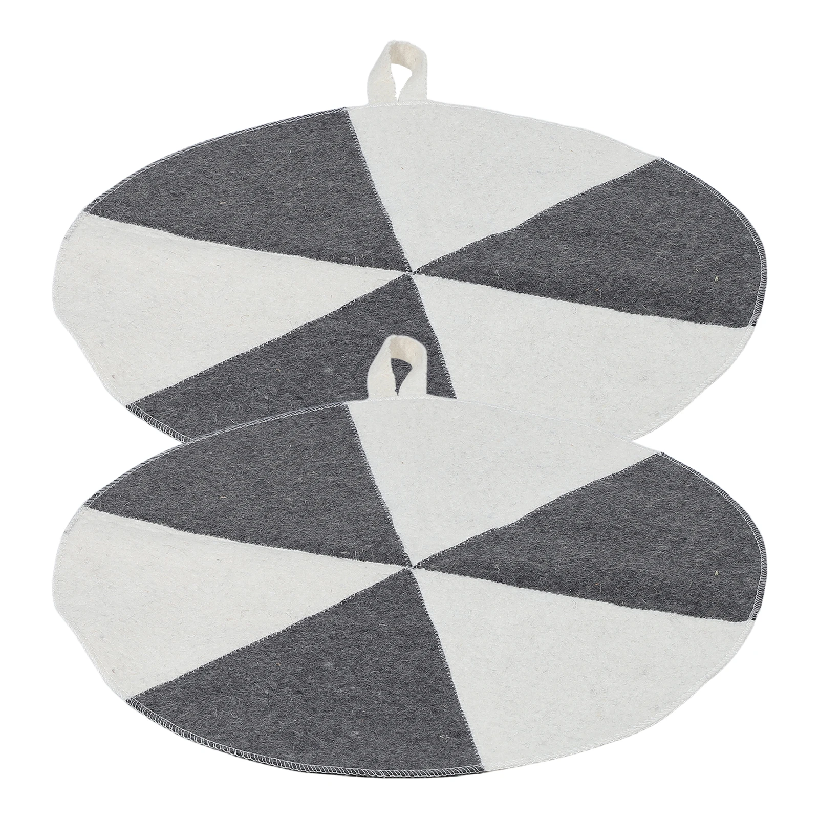 

2Pcs Felt Sauna Seat Cushion Quick Absorbent Heat Insulation Mat for Sauna Rooms Spa Shower Accessories Steam Seat