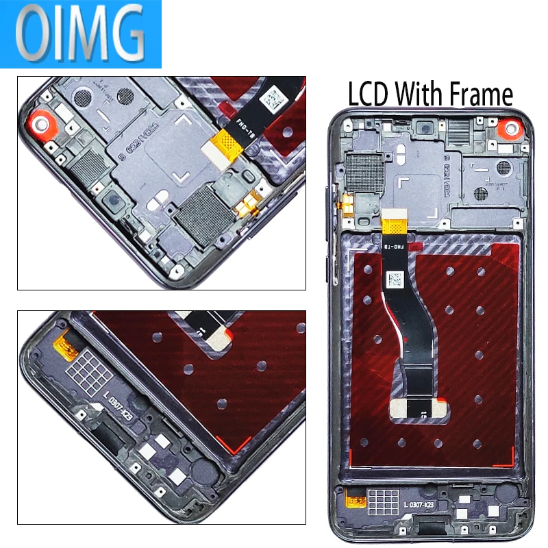 For Huawei Nova 4 LCD Display Original With Frame Nova4 Touch Screen Models VCE-AL00 TL00 L22 Panel Digitizer Replacement Parts