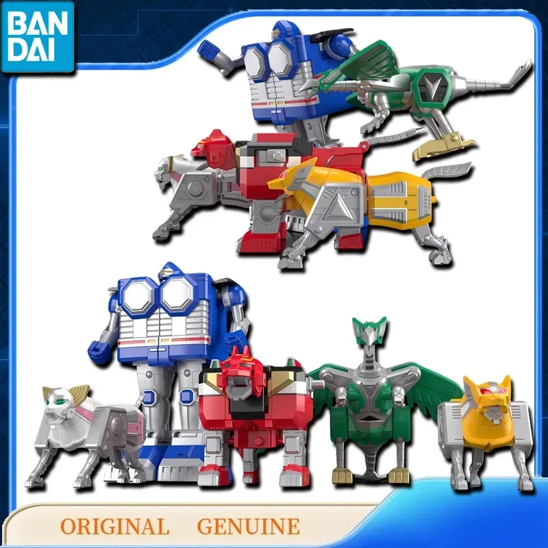 Bandai Original Genuine SMP Star Beast Combination Galactic Beast Silver Armor King Anime Action Figures Toy Kid Model Ornaments