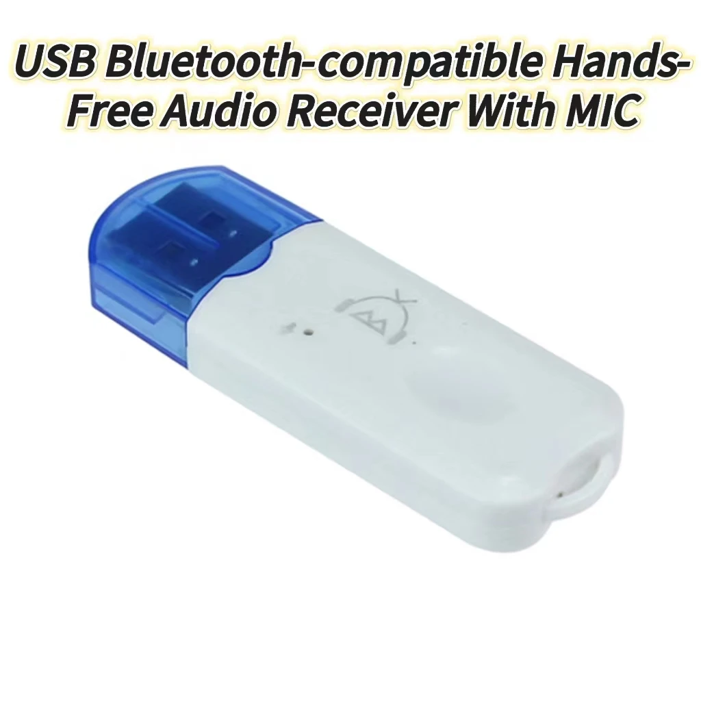 Mini External Usb Bluetooth-compatible Music Receiver Wireless Audio Adapter With Microphone Compatible For Phone Hands-free