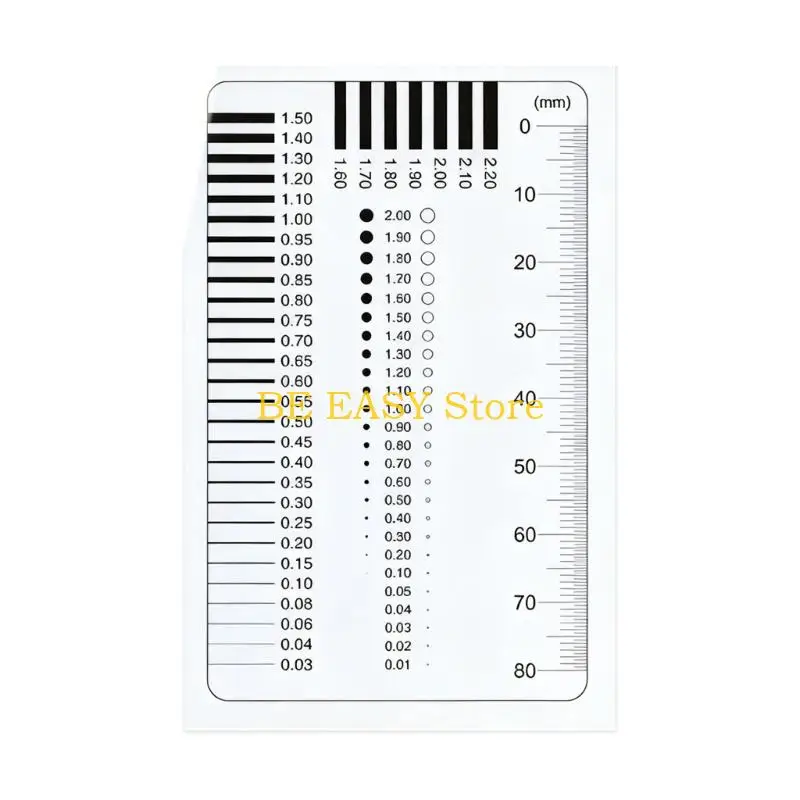 E28F Portable 65g Weight Dot Gauge Film Measuring Card Perfect For Color Matching Sample Verification And Product Evaluation
