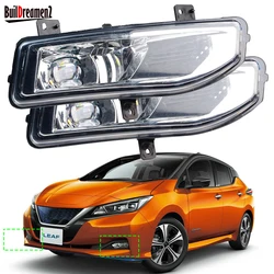 2 Pieces Car Right and Left LED Lens Fog Light Assembly 30W H11 12V For Nissan Leaf ZE1 Electric 2017 2018 2019 2021 2022