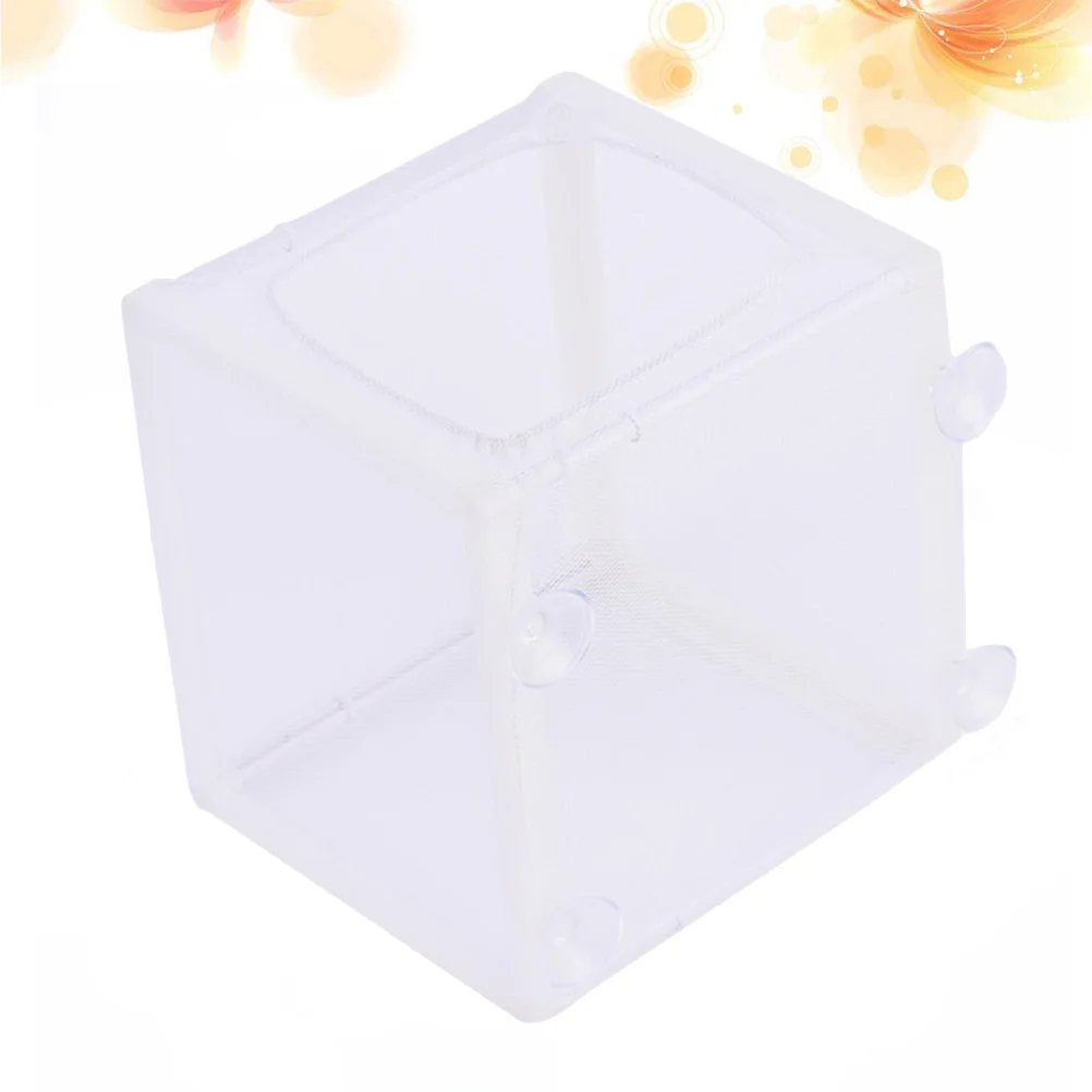 

Hatchery Isolation Net For Aquarium Suction Cups White Polyester Mesh Tank Divider For Aggressive Fish Protection Fish Net
