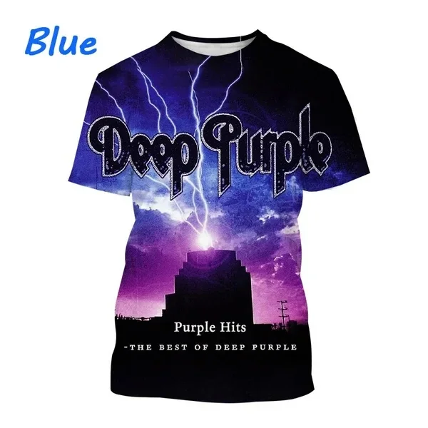 Heavy Metal Rock Band 3D Stampa O-Collo T-shirt Moda unisex Uomo Abbigliamento Hip-hop Cool Skull Harajuku Summer Tops