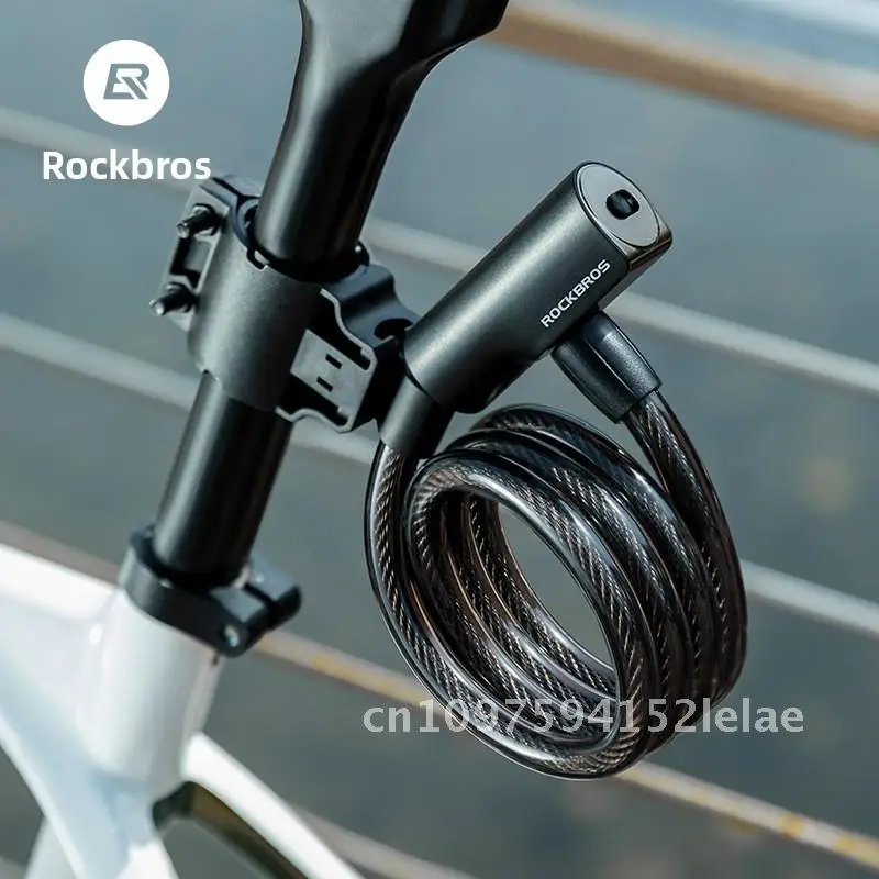

Locke Brothers Anti-Theft Cable Lock for Bicycles Unisex Portable Riding Lock for Mountain Road Electric Vehicles Black/White