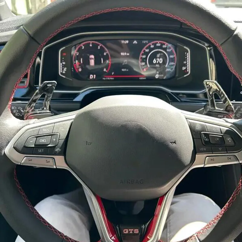 Shift Paddle For Volkswagen VW Tiguan Jetta MK6 Golf 7 Alltrack MK7 Passat B8 Variant Car Steering Wheel DSG Shifter Extension view 6