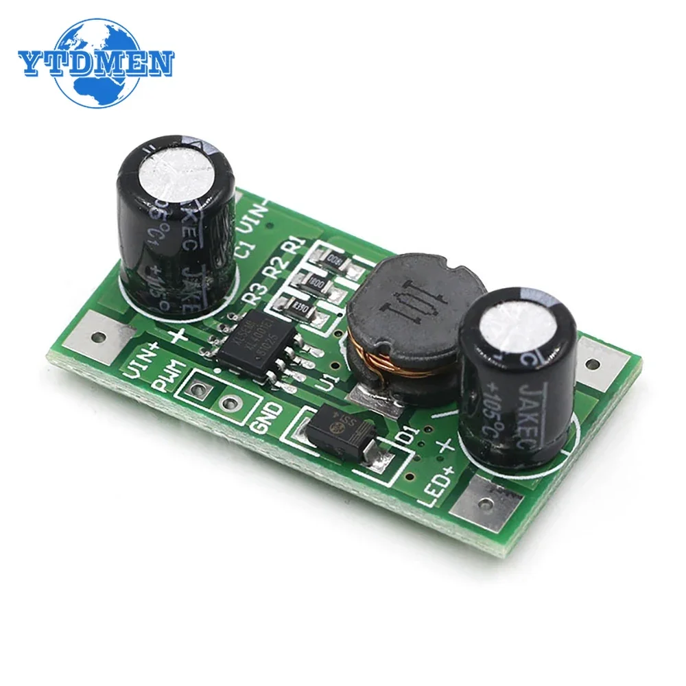 1PCS 1W 2W/3W LED Driver Support PMW Dimmer DC-DC 5-35V Step Down Buck Converter Module 350mA 700mA