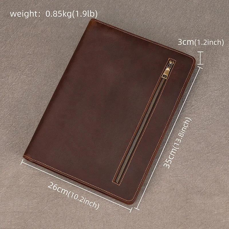 Leather Clutch Bag Mini Ipad Cover Crazy Horse Leather TABLET Case Business Clutch Bag for male men