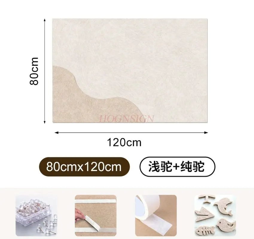 1pcs Felt board photo wall sticker DIY decoration high-end living room wool creative photo display board