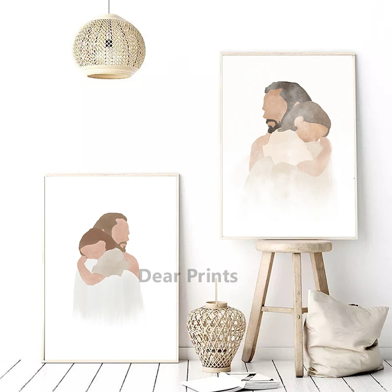 المهد المشهد الفن يطبع عيد الميلاد يسوع المشارك الحكماء الرجال الرسم على لوحات القماش الجدارية الكتاب المقدس جدار صور عيد الميلاد الديكور