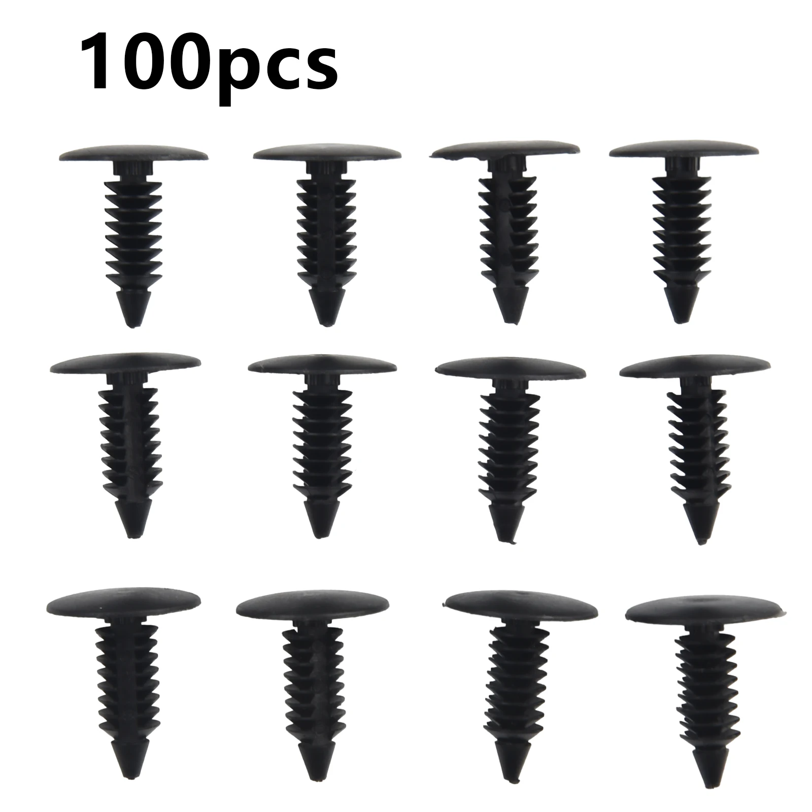 

Reliable Attachment 50Pcs 8mm Hole Car Clips Bumper Shield Retainer Plastic Rivet Push Pin Ensures Stability