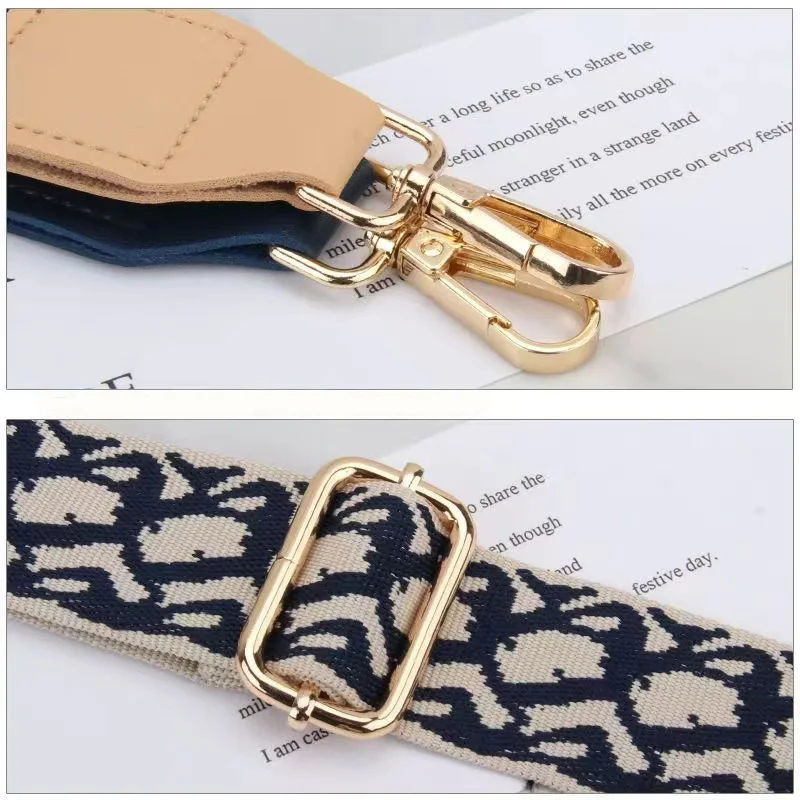 Fashion Element Belt Bag Straps Nylon Women Shoulder Strap Adjustable 3.8CM Wide Strap Parts for Bag Accessories Bag Handle