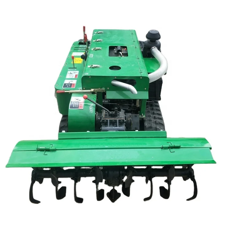 35HP Diesel Mini Crawler Cultivator Rotary Tiller With Gearbox And Engine Multifunctional For Agricultural Use