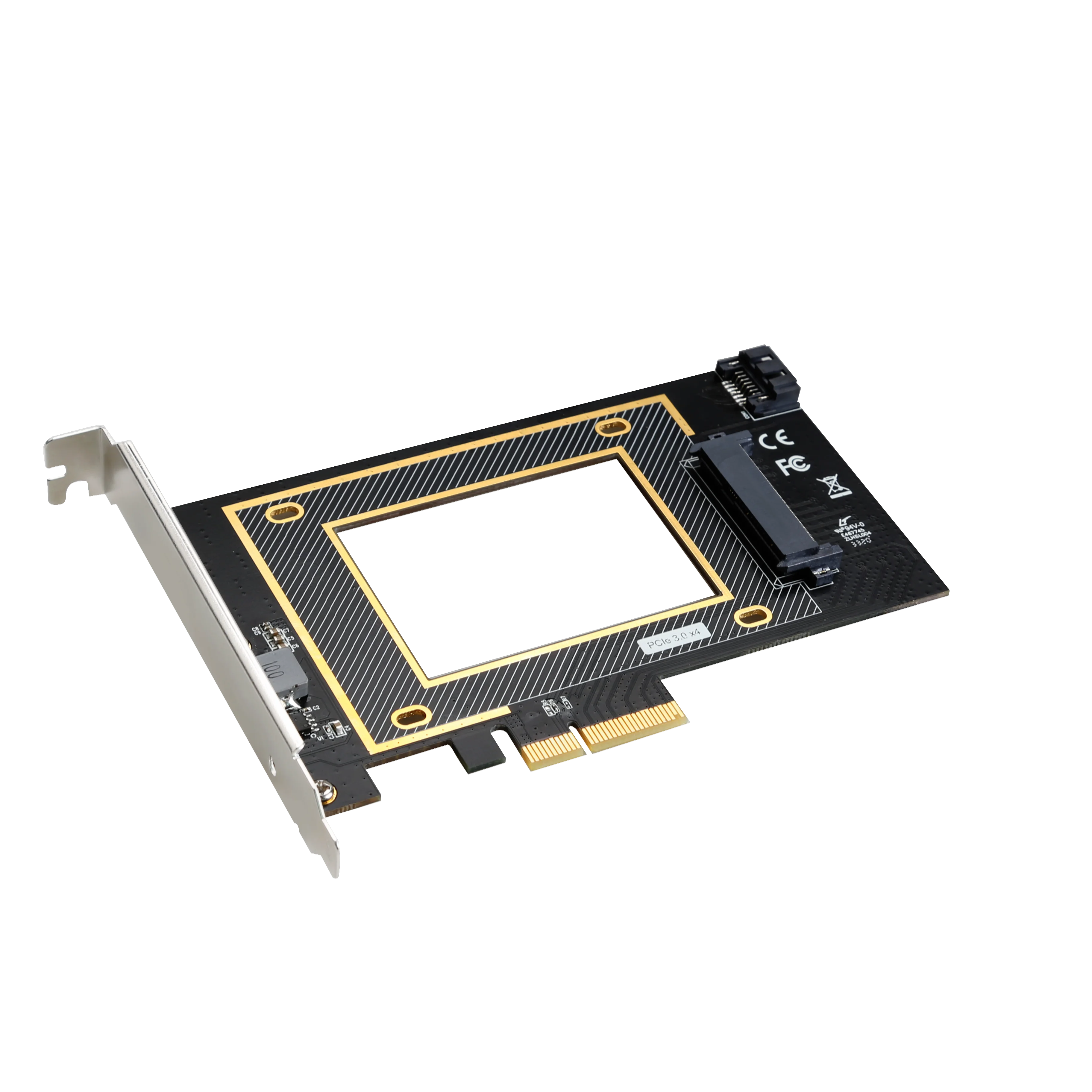 

Карта адаптера PCIe to U.2 SFF8639 Drive to PCIe X4 Host Компьютерные компоненты с поддержкой твердотельных накопителей M.2 (NVMe и AHCI) Riser Card PCIe