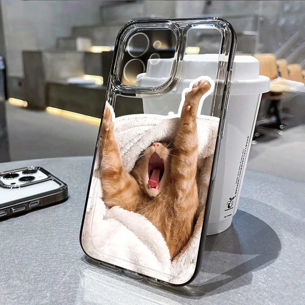 Cats Phone Case For iPhone 15 Pro Case funda iphone 13 11 12 14 Pro Max XR 7 8 Plus SE 2020 2022 XS Max X Silicone Cover Coque