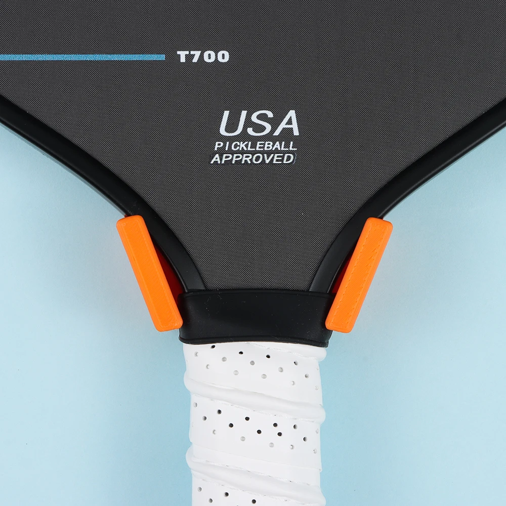 Wall Mounted Pickleball Racket Wall Rack Self-adhesive Plastic Pickleball Paddle Holder Punch-Free Durable