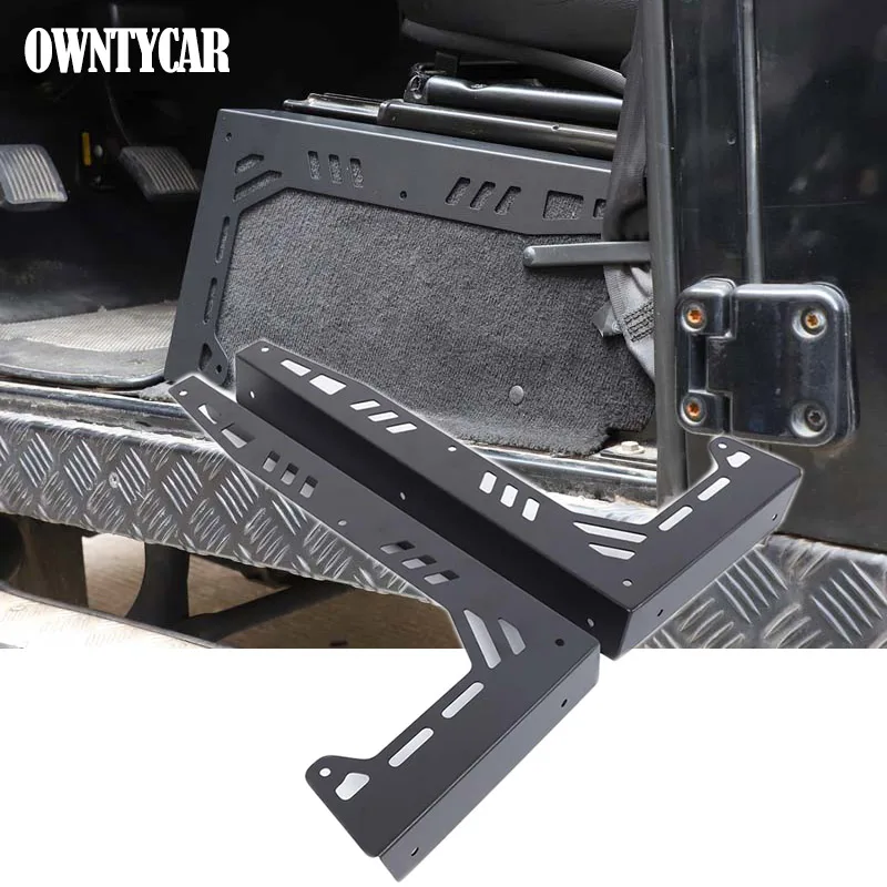 For Land Rover Defender 2004-2019 Aluminum Alloy Front Seat seat side fixing plate  Anti-Collision Corner Protection Accessories