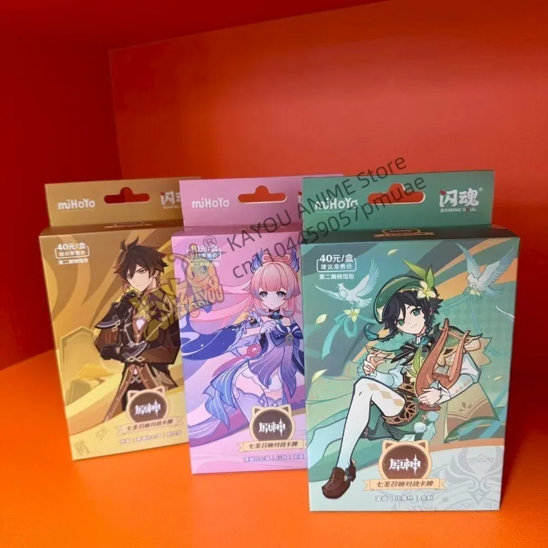 

Genshin Impact Seven Holy Summons Battle Card Genuine Original Box Limited Collection Card Game Peripheral Character Card Gift