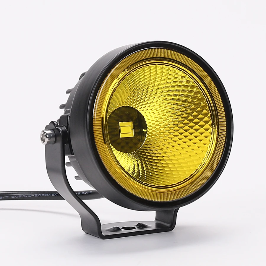 Super Bright 4 Inch White Yellow LED Work Head Fog Driving Light For Car SUV Truck ATV UTV 12-48V