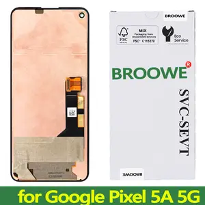 Bilashmart Original OLED HDR 6.34'' Replacement Google Pixel 5A 5G LCD Display Touch Screen G1F8F G4S1M
