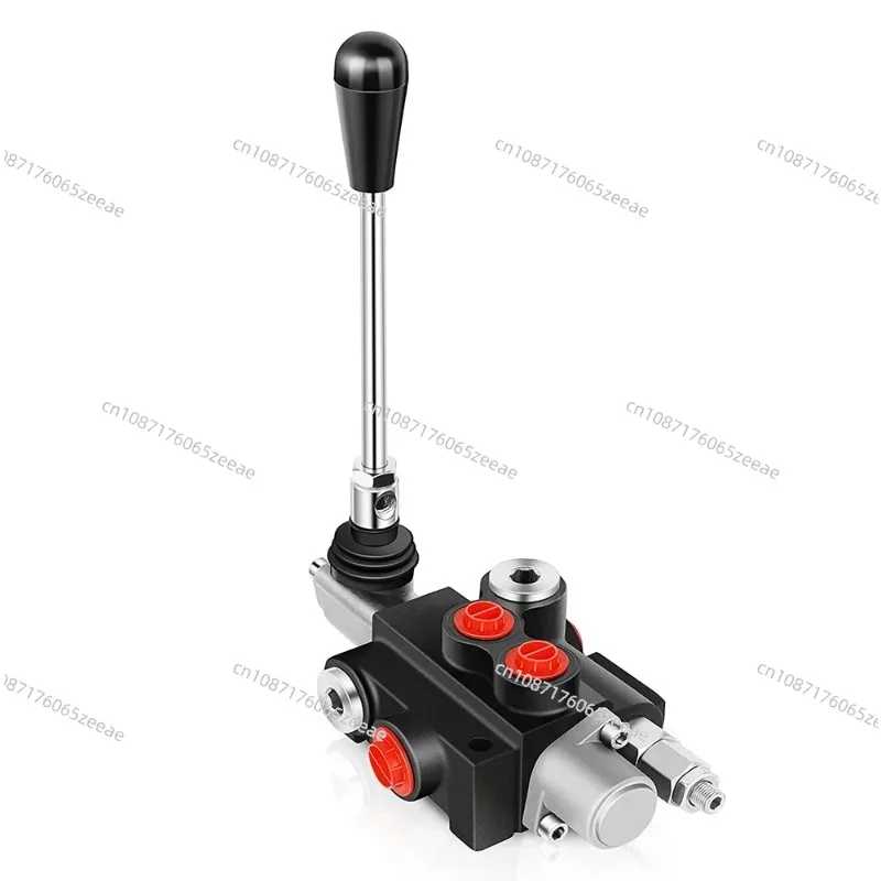 P40 1/2/3 Spool Hydraulic Flow Control Valve SAE Ports Adjustable Relief Lever Handle Double Acting Parallel Center Tractor Load