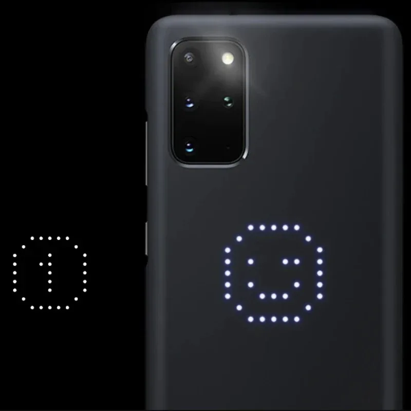 สมาร์ท LED สําหรับ Samsung Galaxy S20 S20 + S20 Ultra LED ปกหลังอารมณ์ LED Lighting Effect เคสโทรศัพท์ LED กรณี