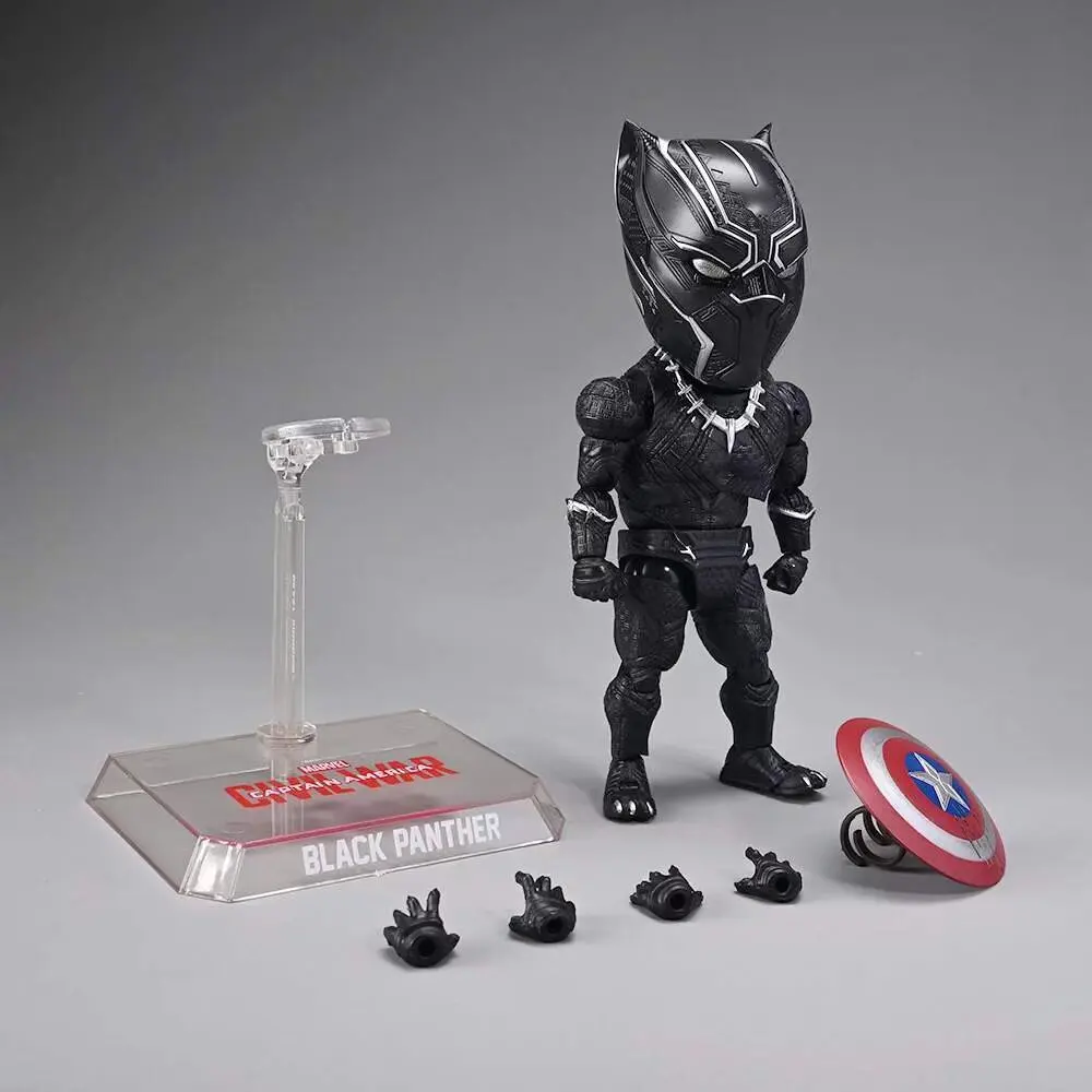 Marvel Avengers Anime Figures Steve Rogers Black Panther Doctor Strange Iron Man Joint Mobile Mode SHF Figurines Doll Toys Gifts