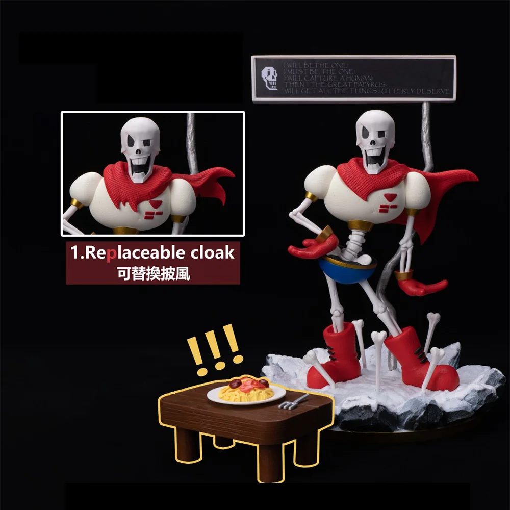 35cm Undertale Sans Papyrus Gk Anime Action Figurine Collectible Model Papyrus Figure Desktop Ornament Decor Figurine Cute Toys