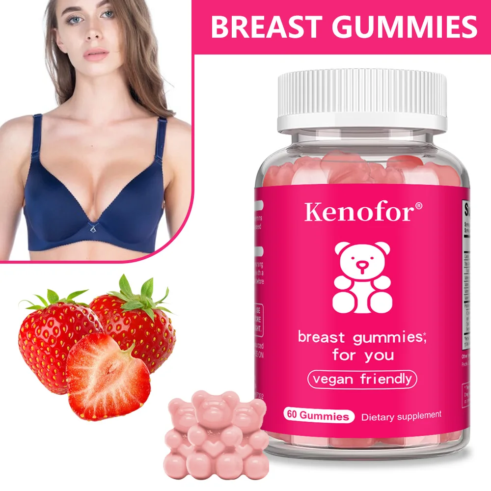

Breast Care Gummies for Women - Supports Fullness, Lift & Firmness, With Natural Herbal Blend, Hair & Skin Health Support
